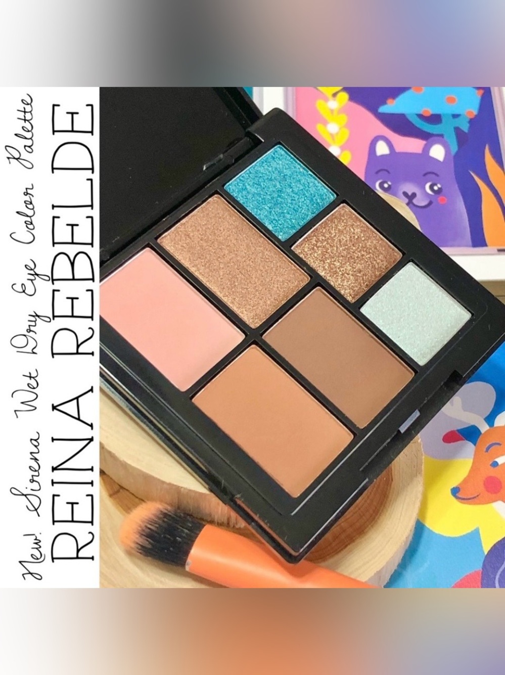 New! Reina Rebelde Sirena Wet Dry Eye Color